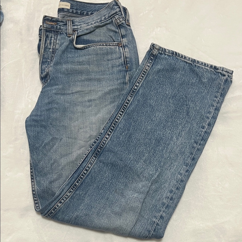 GRLFRND Light Blue Straight Leg Jeans